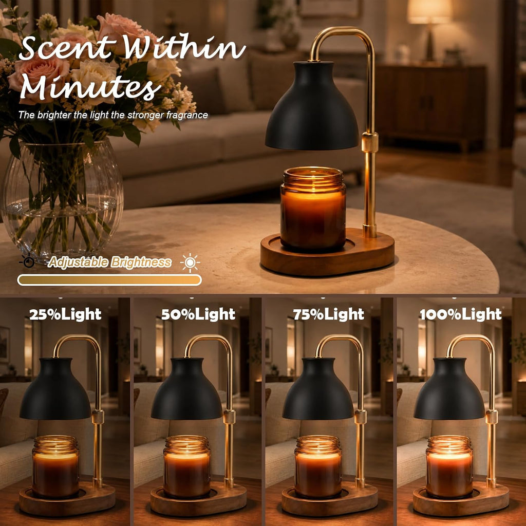 Candle Warmer Lamp with Timer – Adjustable Height