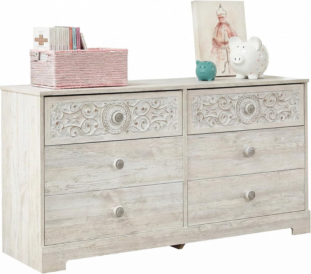Signature Design by Ashley Paxberry Boho Dresser, Whitewash