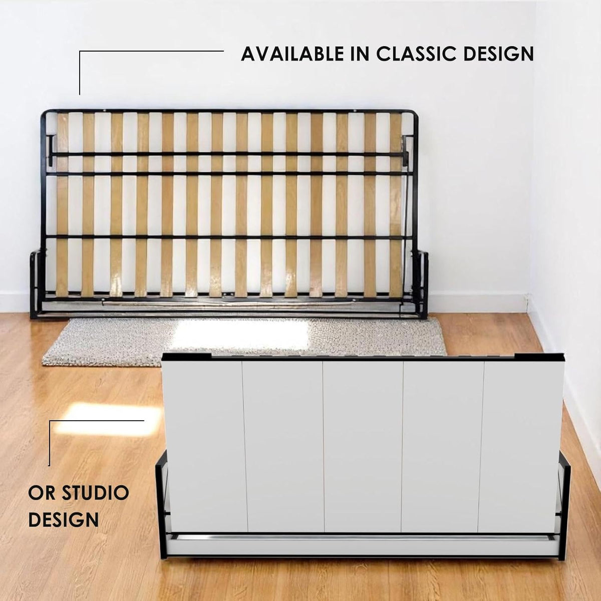 Murphy bed in classic and studio designs
