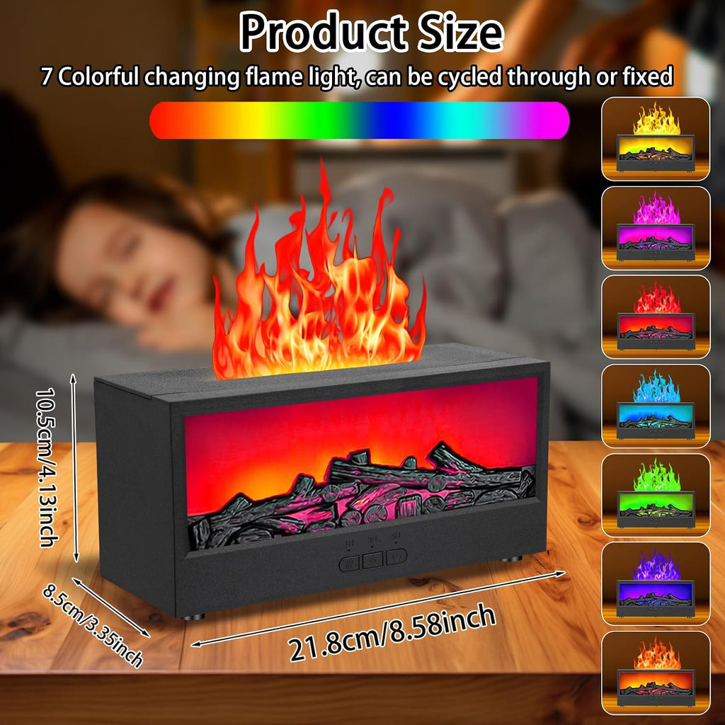 Fireplace Flame Essential Oil Diffuser & Humidifier