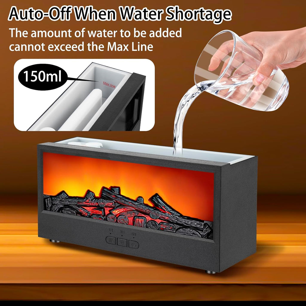 Fireplace Flame Essential Oil Diffuser & Humidifier